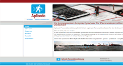 Desktop Screenshot of aplicado-personaldienstleistung.de